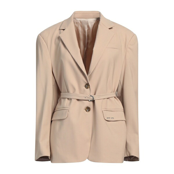 【貨物輸送無料】 行ない 携帯電話 一 レディース 上衣＆上衣 アウター Blazers Beige
