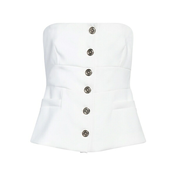 【貨物輸送無料】 ピンコ レディース ティーシャツ トップス Tops White Tシャツ・カットソー-トップス-レディースファッション