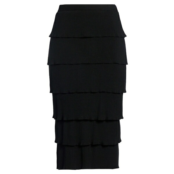 【貨物輸送無料】 モスキーノ レディース スコート ボトムス Midi skirts Black