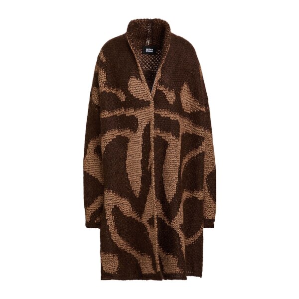 【貨物輸送無料】 アルファス テューディオ レディース ジレー アウター Cardigans Brown