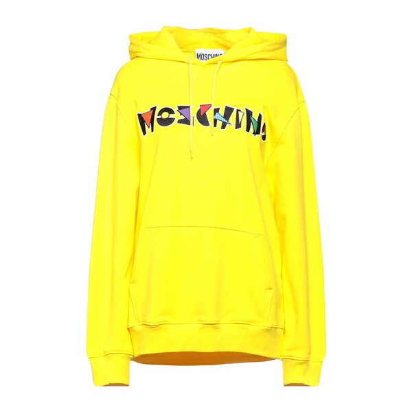 【貨物輸送無料】 モスキーノ レディース パーカー・スウェットシャツ アウター Sweatshirts Yellow