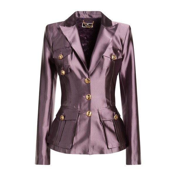 【貨物輸送無料】 エリザベスフランキ レディース 上衣＆上衣 アウター Blazers Purple
