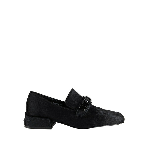【貨物輸送無料】 ジャ航空マイル レディース スリッポン・ローファー シューズ Loafers Black