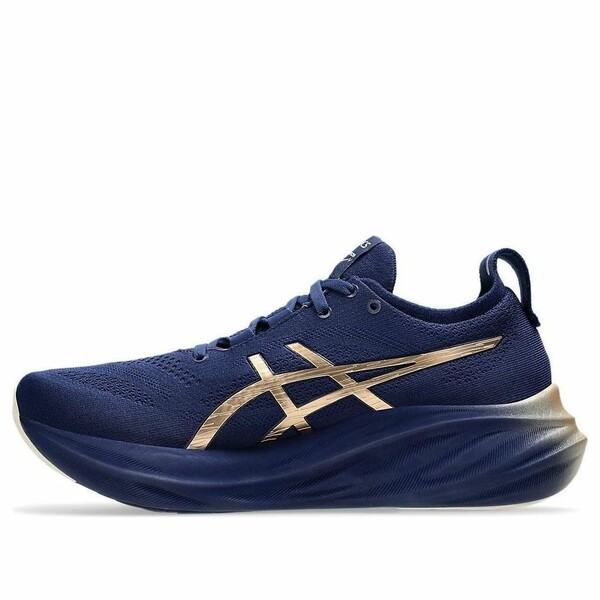 ASICS アシックス メンズ スニーカー  【ASICS Gel-Nimbus 26 Sneakers \u0027Navy Silver Gold\u0027 1011B946-400】  大きさ US_12(30.0糎)