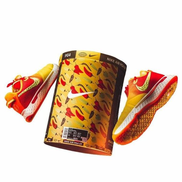 Nike ナイキ メンズ スニーカー  【Nike PG 4 EP Mid-Top Color Matching Yellow/Red CD5082-601(S-BOX)】  大きさ US_9(27.0糎)