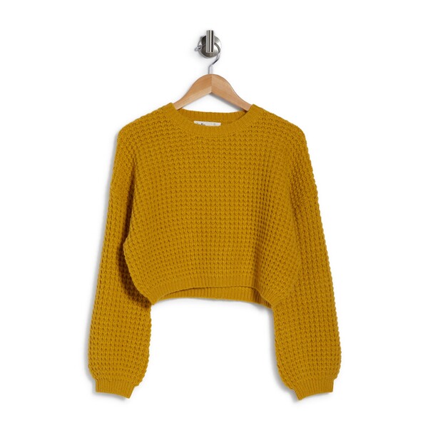 74%OFF!】 エロディ レディース ニットセーター アウター Waffle Weave Crewneck Sweater Mustard  www.agroservet.com