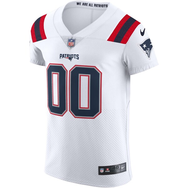 オリジナルデザイン手作り商品 NIKE ナイキ ユニフォーム トップス メンズ New England Patriots Nike Vapor  Elite Custom Jersey White