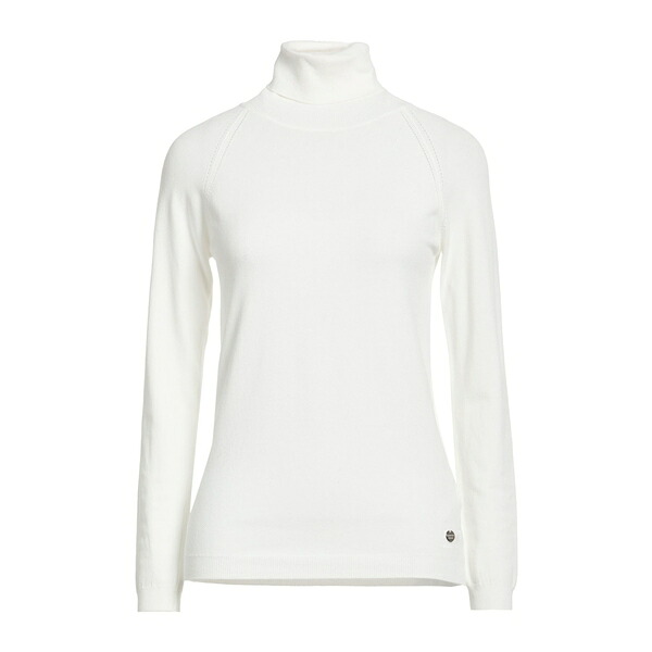 【貨物輸送無料】 カルティカ レディース 編み物\u0026プルオーバー アウター Turtlenecks White