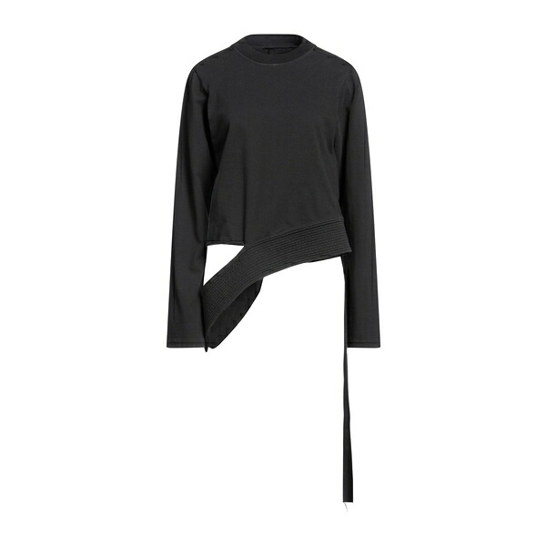 【貨物輸送無料】 リックオウエンス レディース パーカー・スウェットシャツ アウター Sweatshirts Black