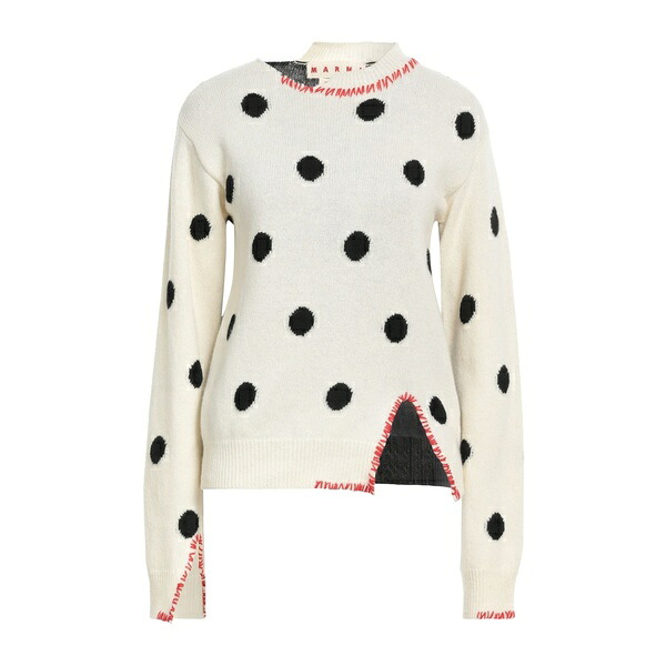 【貨物輸送無料】 マルニ レディース 編み物\u0026スウェーター アウター Sweaters White