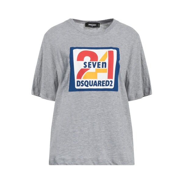 【貨物輸送無料】 ディースクエアード レディース プルオーバー トップス T-shirts Grey