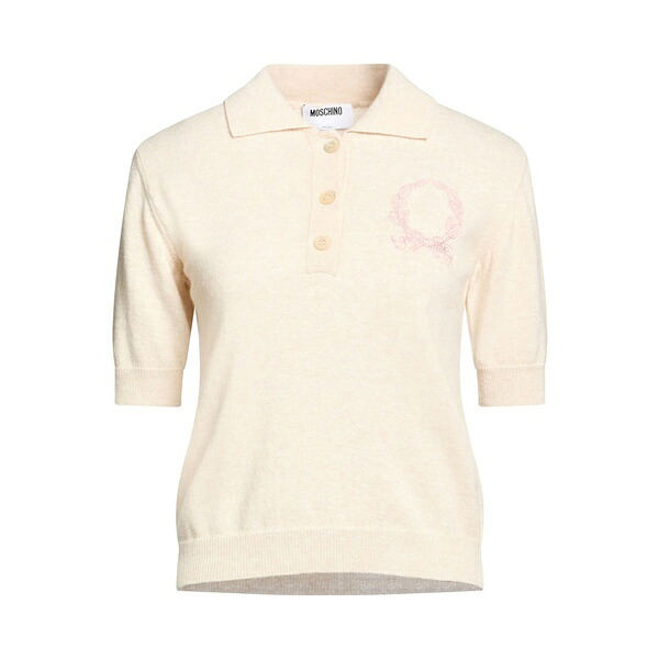 【貨物輸送無料】 モスキーノ レディース 編み物\u0026プルオーバー アウター Sweaters Beige