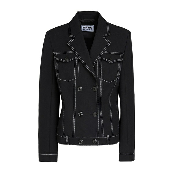 【貨物輸送無料】 モスキーノ レディース 上衣＆上衣 アウター Jackets Black