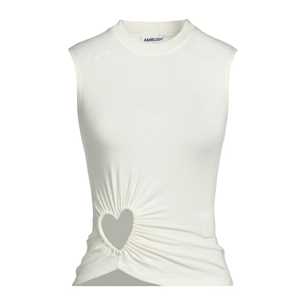 【送料無料】 アンブッシュ レディース Tシャツ トップス Tops White|asty