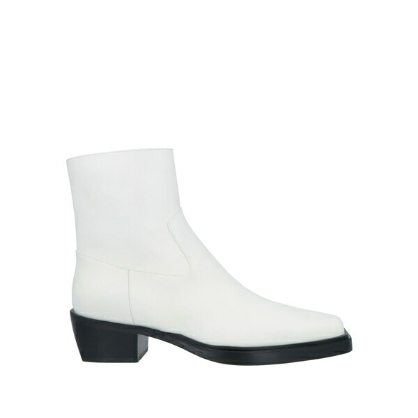【貨物輸送無料】 ジア ボルギーニ レディース ブーツ シューズ Ankle boots White