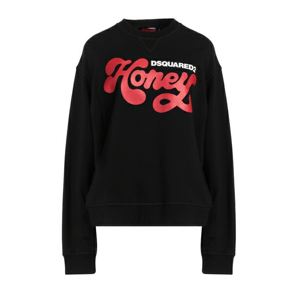 【貨物輸送無料】 ディースクエアード レディース パーカー・スウェットシャツ アウター Sweatshirts Black