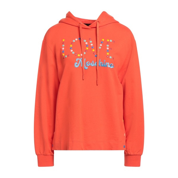 【貨物輸送無料】 モスキーノ レディース パーカー・スウェットシャツ アウター Sweatshirts Orange