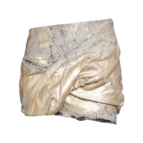 【貨物輸送無料】 リックオウエンス レディース スコート ボトムス Denim skirts Gold