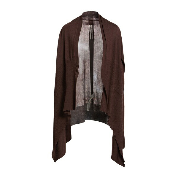 【貨物輸送無料】 リックオウエンス レディース 編み物\u0026スウェーター アウター Cardigans Brown