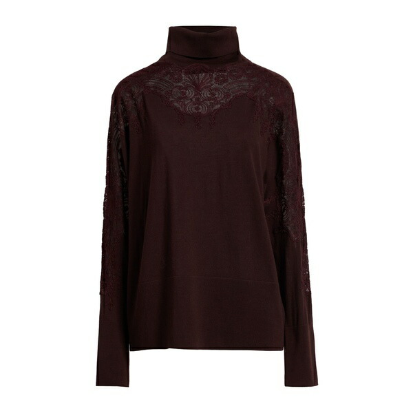 【貨物輸送無料】 エルマンノ シェルヴィーノ レディース 編み物\u0026プルオーバー アウター Turtlenecks Brown