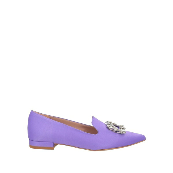 【貨物輸送無料】 ゲンフ レディース スリッポン・ローファー シューズ Loafers Purple