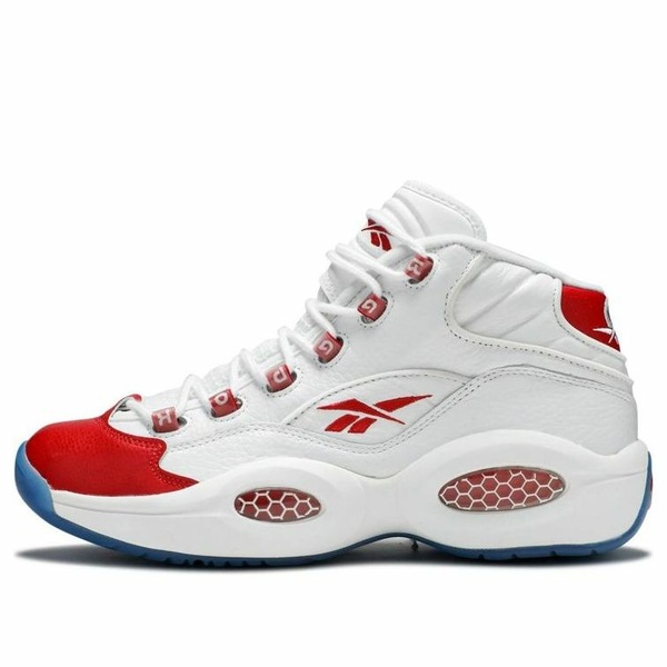 Reebok リーボック メンズ スニーカー  【Reebok Question Mid \u0027White Pearlized Red\u0027 79757】  大きさ US_9(27.0糎)