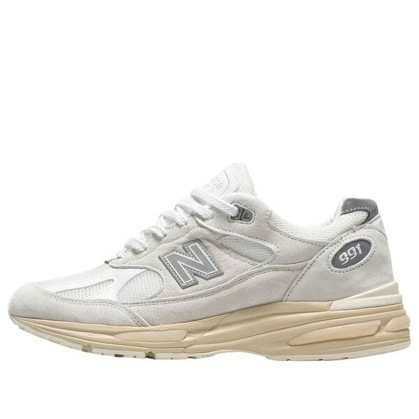 New Balance ニュー平衡にする メンズ スニーカー  【New Balance 991v2 Made インチ UK \u0027Wind Chime White Silver\u0027 U991OW2】  大きさ US_6.5(24.5糎)