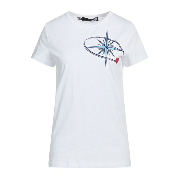 【貨物輸送無料】 モスキーノ レディース プルオーバー トップス T-shirts White