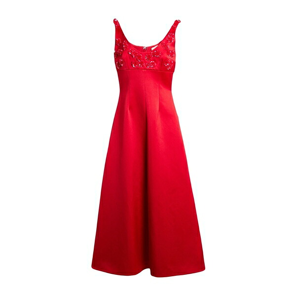 【貨物輸送無料】 エミリアウィックステッド レディース 衣裳 トップス Midi dresses Red