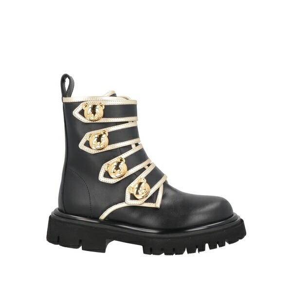 【貨物輸送無料】 モスキーノ レディース ブーツ シューズ Ankle boots Black