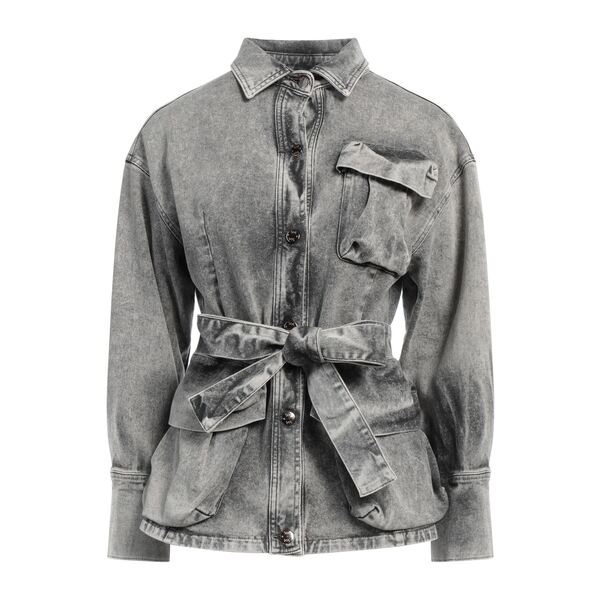 【貨物輸送無料】 ソーアリュール レディース 上衣＆上衣 アウター Denim outerwear Grey コート・ジャケット-レディースファッション