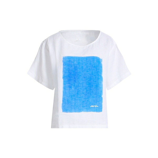 【送料無料】 120%リノ レディース Tシャツ トップス Tops White|asty