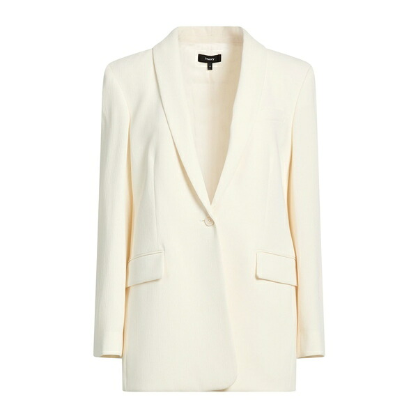 【送料無料】 セオリー レディース ジャケット＆ブルゾン アウター Blazers White｜asty