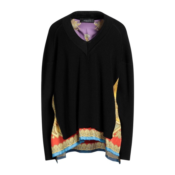 【貨物輸送無料】 ヴェルサーチ レディース 編み物\u0026スウェーター アウター Sweaters Black