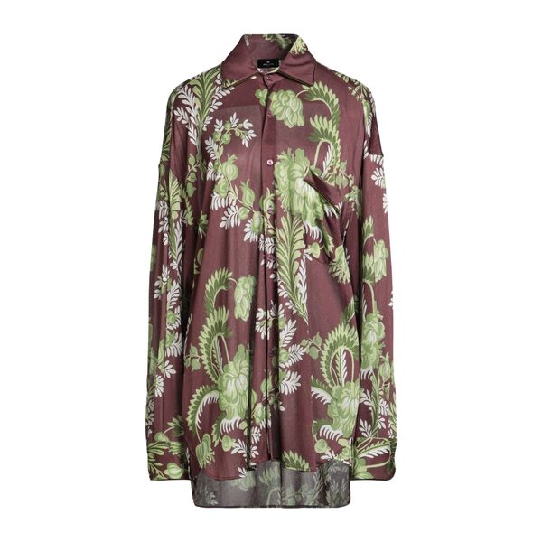 【送料無料】 エトロ レディース シャツ トップス Shirts Brown｜asty