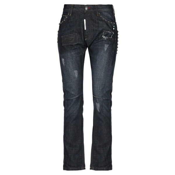 【送料無料】 フィリッププレイン レディース デニムパンツ ボトムス Jeans Blue|asty