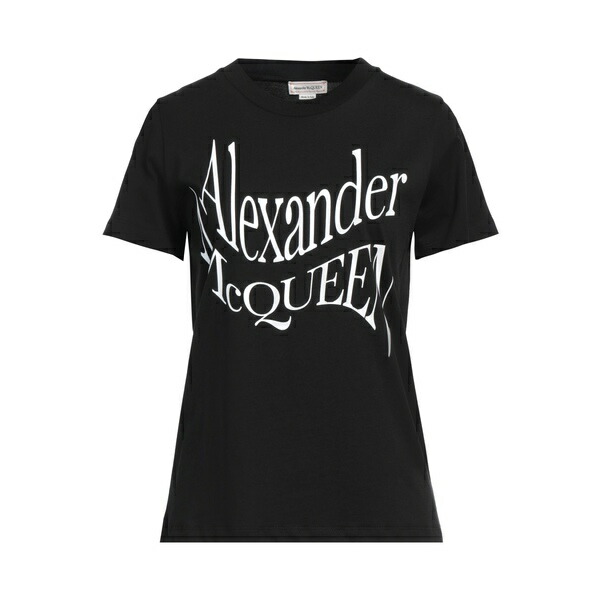 【送料無料】 マックイーン レディース Tシャツ トップス T-shirts Black|asty