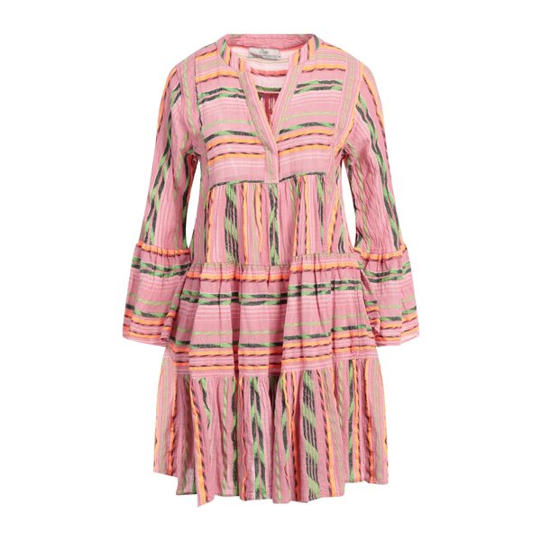 【送料無料】 デヴォーション ツインズ レディース ワンピース トップス Mini dresses Pink|asty