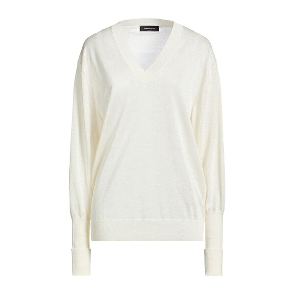 【貨物輸送無料】 ファビアナ フィリッピ レディース 編み物\u0026ティーシャツ アウター Sweaters White