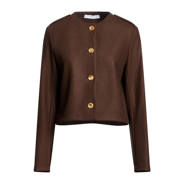【送料無料】 ハリスワーフロンドン レディース ジャケット＆ブルゾン アウター Jackets Brown｜asty