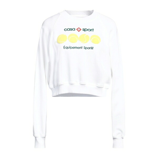 【貨物輸送無料】 カサブランカ レディース パーカー・スウェットシャツ アウター Sweatshirts White