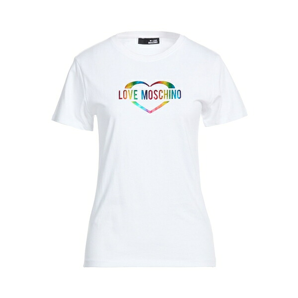【貨物輸送無料】 モスキーノ レディース プルオーバー トップス T-shirts White