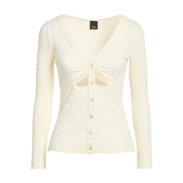 【貨物輸送無料】 ピンコ レディース ジレー アウター Cardigans White