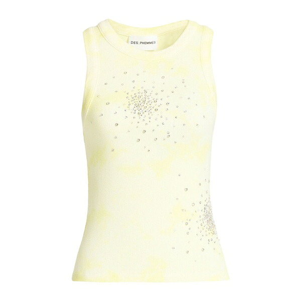 【送料無料】 デス フェム レディース Tシャツ トップス Tank tops Yellow｜asty 35,620円