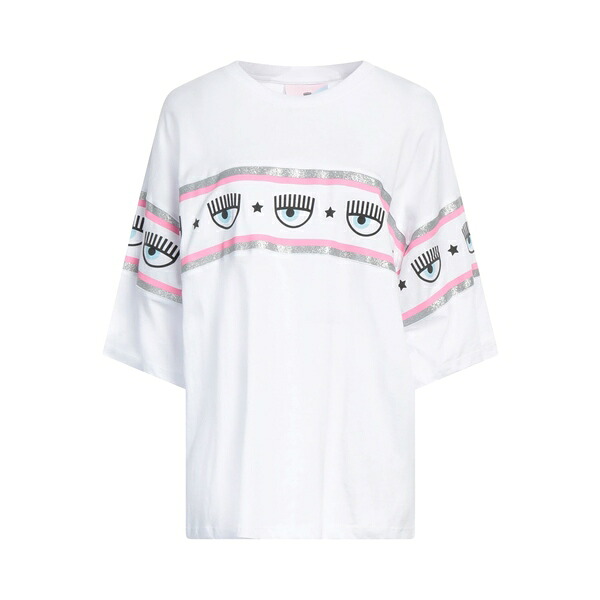 【送料無料】 シアラフェラーニ レディース Tシャツ トップス T-shirts White｜asty