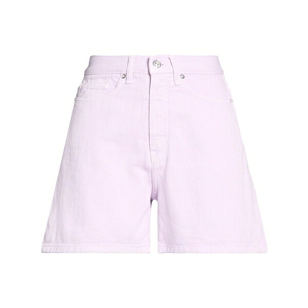 【貨物輸送無料】 野球クラブ はたご屋 ザ 昼まえ レディース ジーンズズボン下 ボトムス Denim shorts Purple