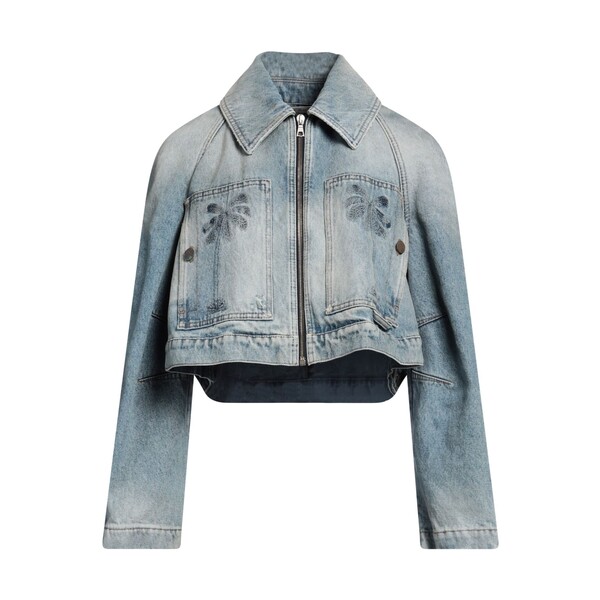 【貨物輸送無料】 パーム・エンジェルス レディース 上衣＆上衣 アウター Denim outerwear Blue コート・ジャケット-レディースファッション