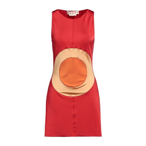 【送料無料】 マルニ レディース ワンピース トップス Mini dresses Red｜asty