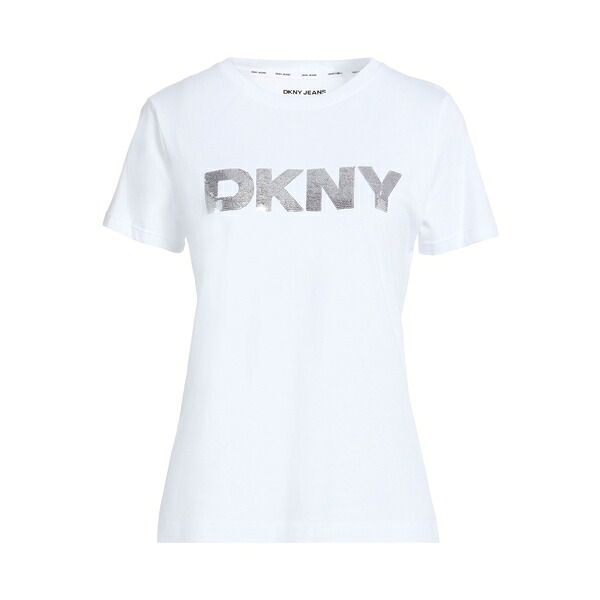 【送料無料】 ダナキャラン レディース Tシャツ トップス T-shirts White