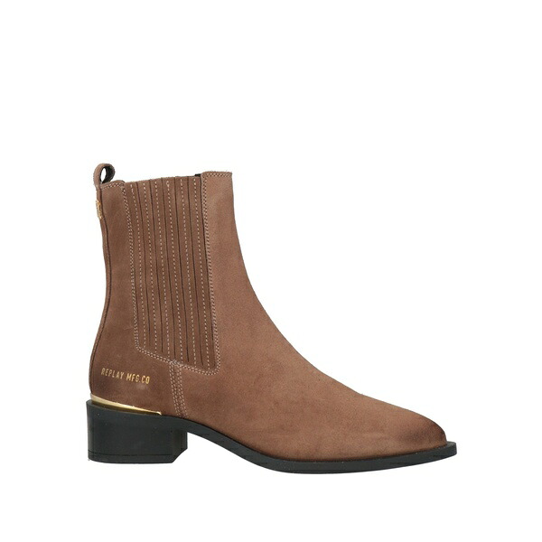 【貨物輸送無料】 リプレー レディース ブーツ シューズ Ankle boots Brown